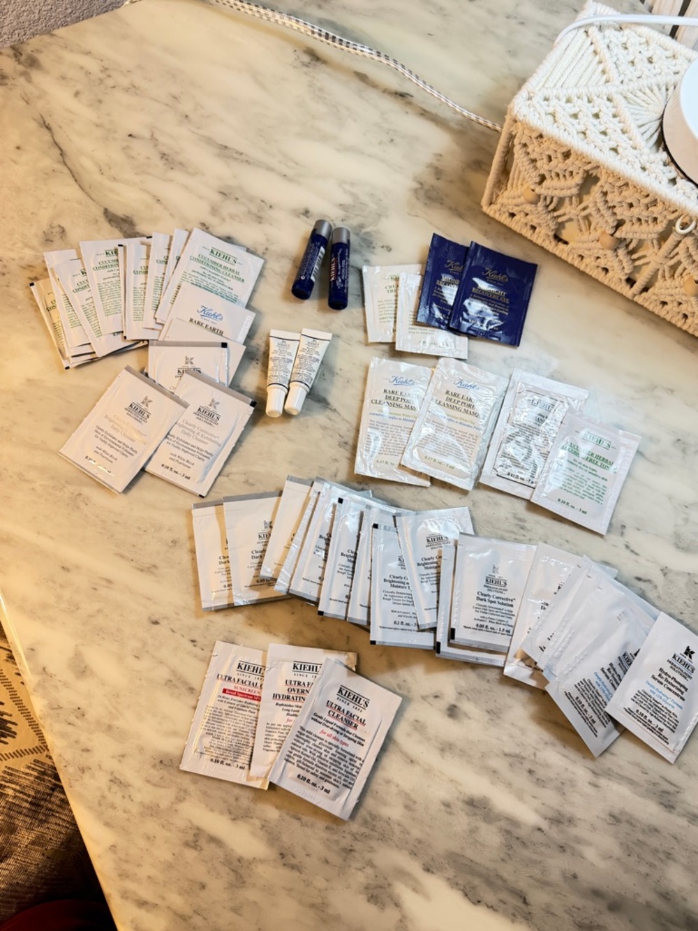 kiehl’s skin care serum 60ml+cleanser 50ml sample/ full size bulk